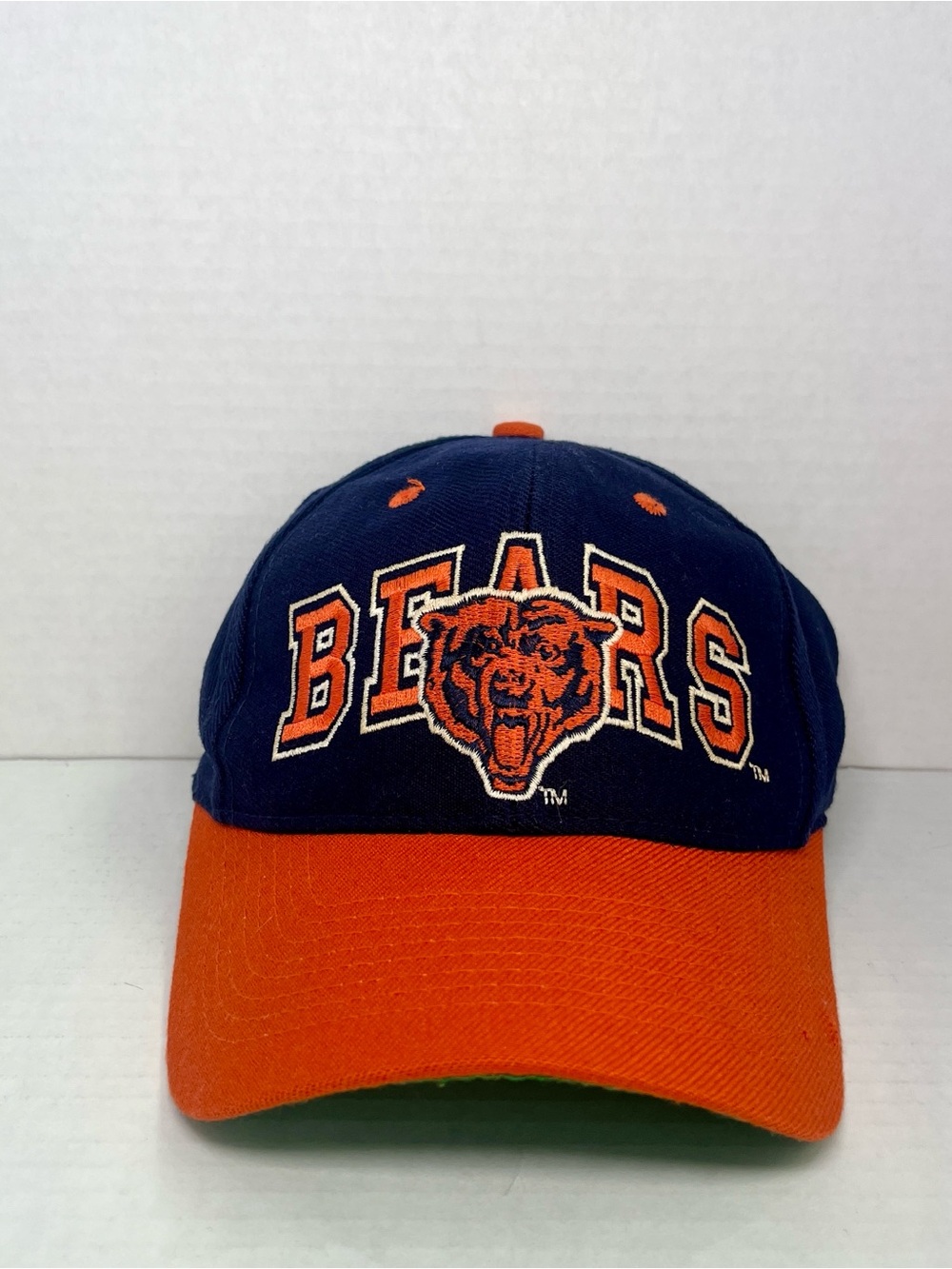 NFL Navy and Orange Bears Embroidered Baseball Cap